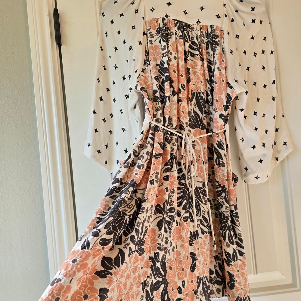 Free People White and Pink Floral Mini Dress - Picture 9 of 15